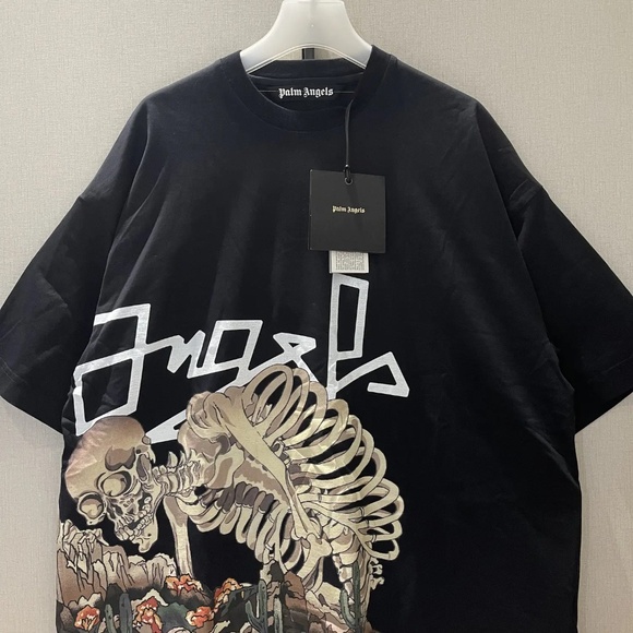 Palm Angels Desert Skull Over Tee Black